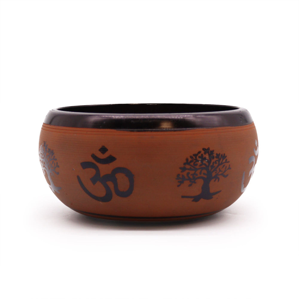 Earth Powder Singing Bowl Clay Om  Buddha