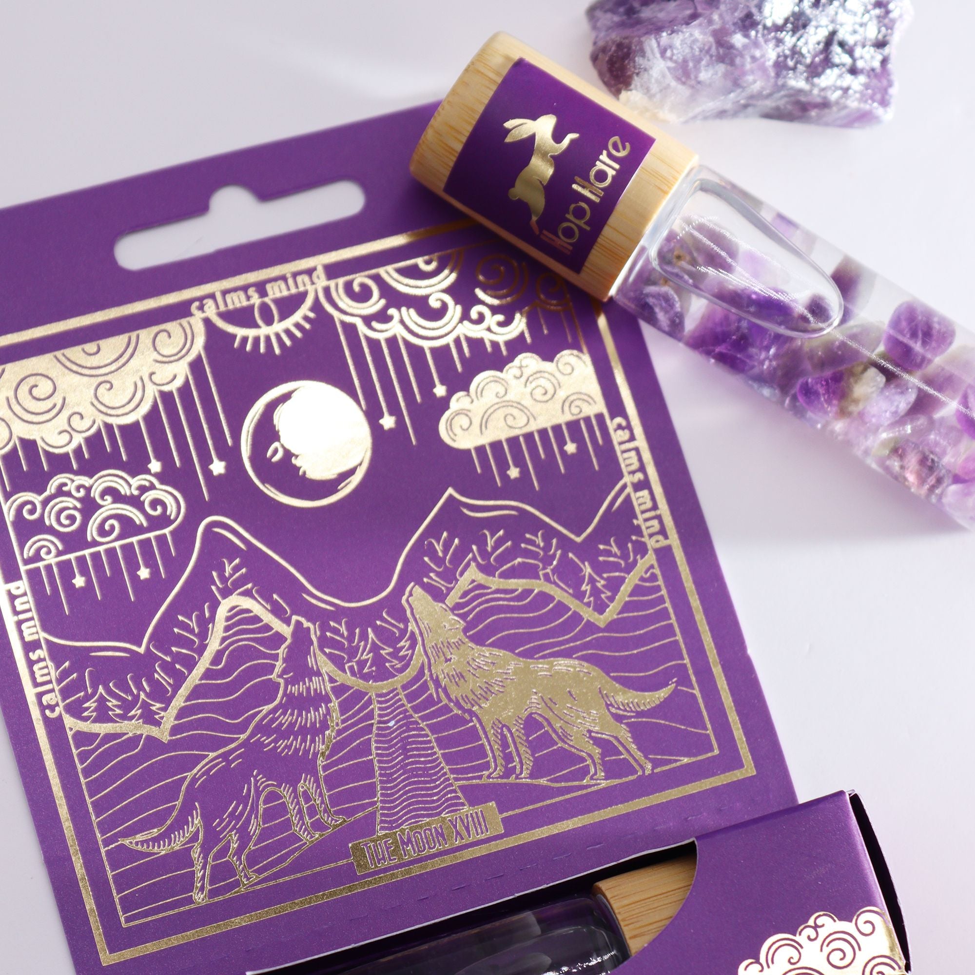 The Moon | Hop Hare Tarot Essential Oil Gemstone Roll-On