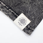 Nomad Sari Stonewashed Cotton T-Shirt | Compass of Life | Charcoal | XL