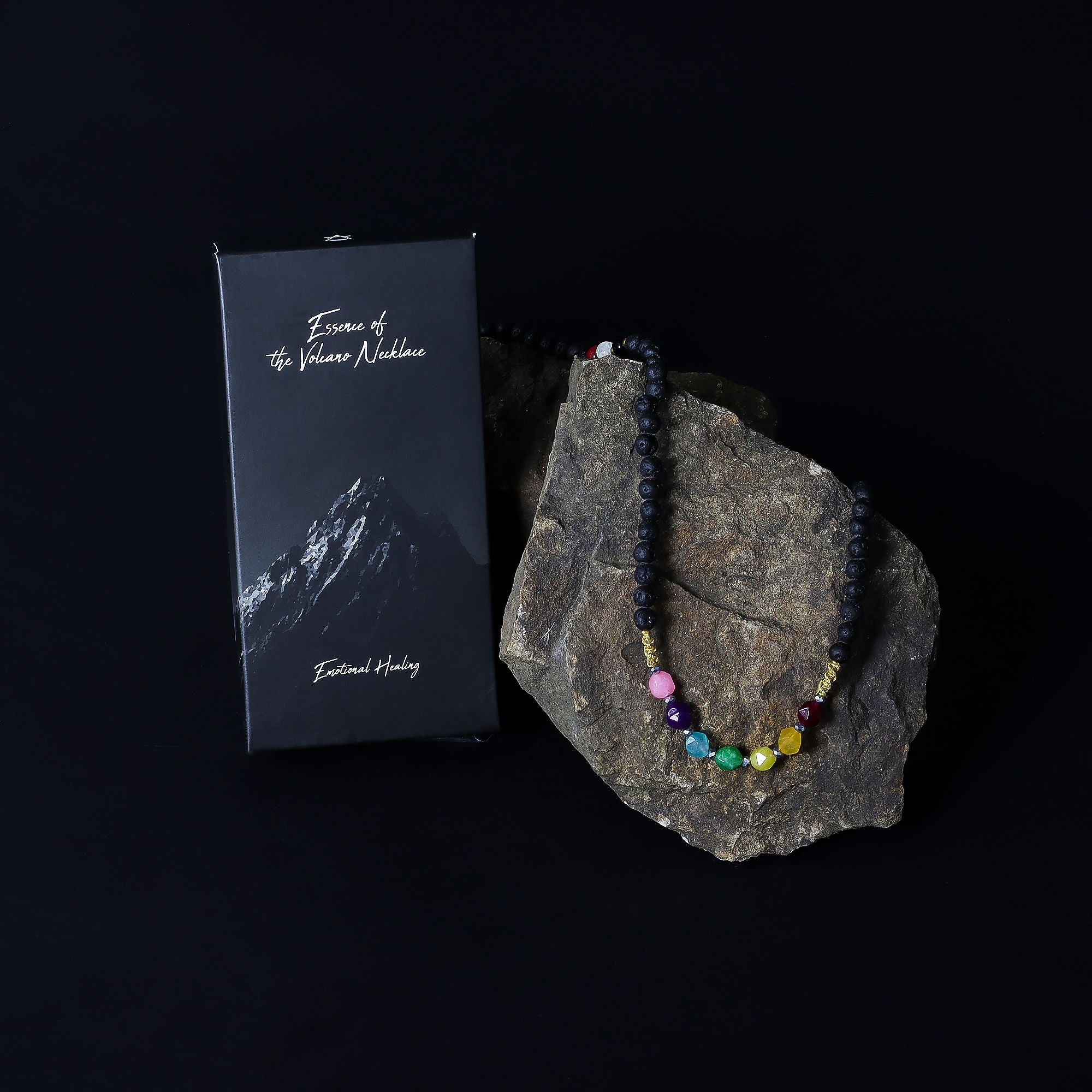 Emotional Healing Essence of the Volcano Necklace