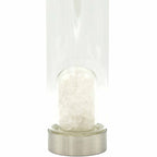 Clear Quartz Crystal Water Bottle | Chip Stones | Cleansing & Clarity