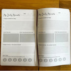 My Days are Full of Sun Ivory Gratitude Journal with Gold Lining