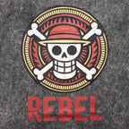 Nomad Sari Stonewashed Cotton T-Shirt | Rebel |Charcoal | Medium