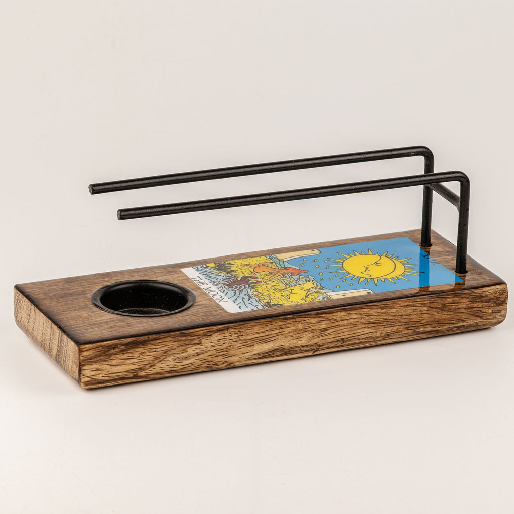 The Moon Large Enamelled Sage Stick Burner