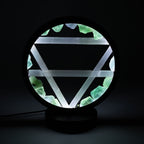 Gemstone Halo Lamp - Earth - Green Aventurine & Selenite