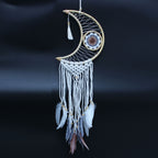 Macramé Moon Protection Dreamcatcher | Handmade | Choose Your Colour