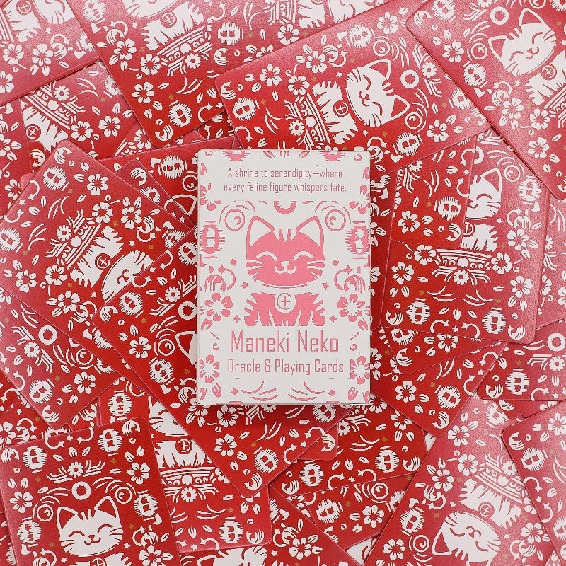 Maneki Neko Deck Fortune Cats Playing & Oracle Cards