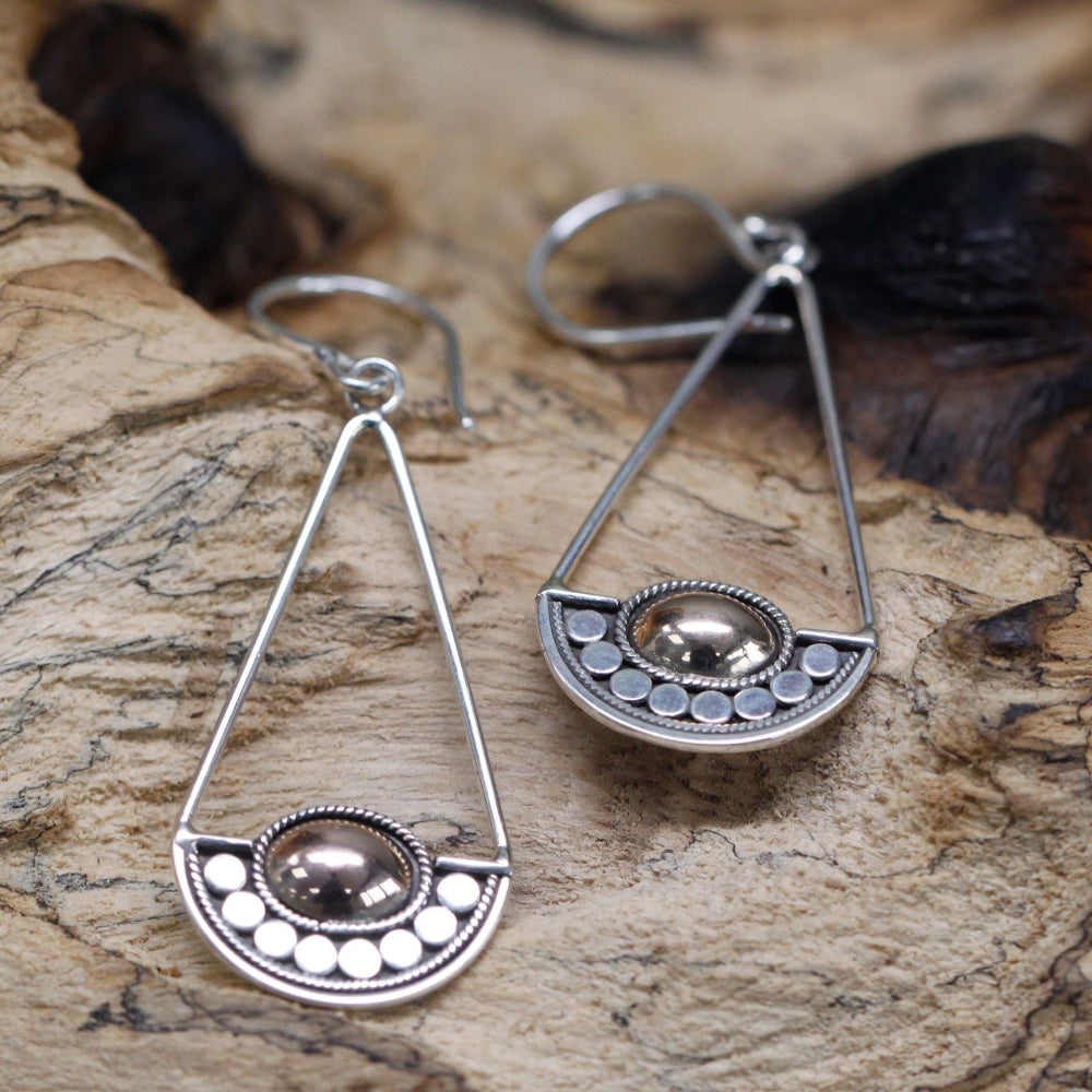 Luna Balance Silver & Gold Earrings