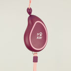 Mini Mango Retractable Dog Lead with Wrist Strap - Plum - 3m