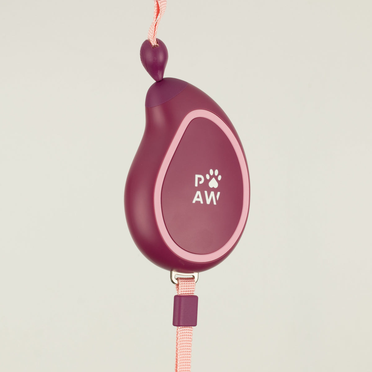 Mini Mango Retractable Dog Lead with Wrist Strap - Plum - 3m