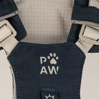 Dog Step-In Guardian Harness with Reflective Mesh & Black Obsidian Charm - Rock Grey - Extra Small (2-4kg)
