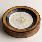 Aquarius Mango Wood Mini Bowl & Incense Stick Holder