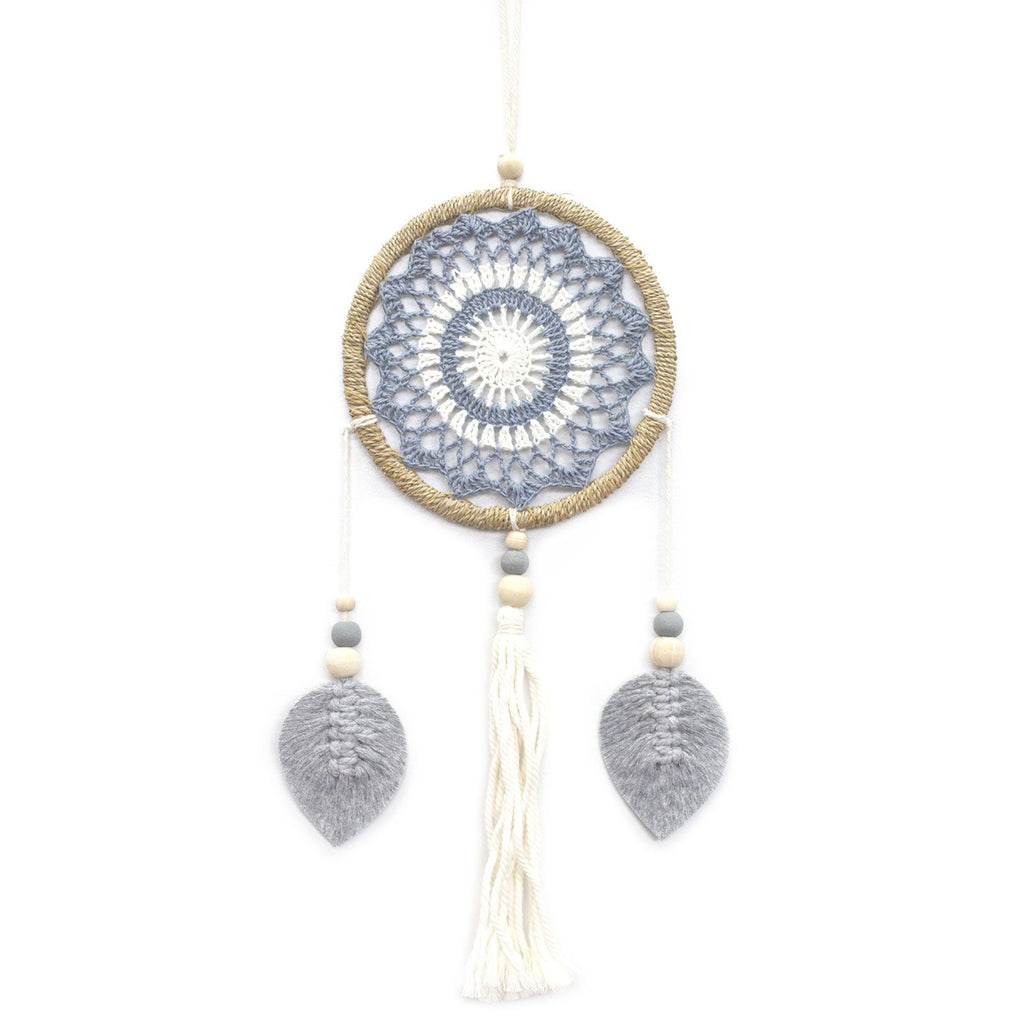 Elemental Spirits Dreamcatcher | Medium Grey 40cm | Handmade in Bali