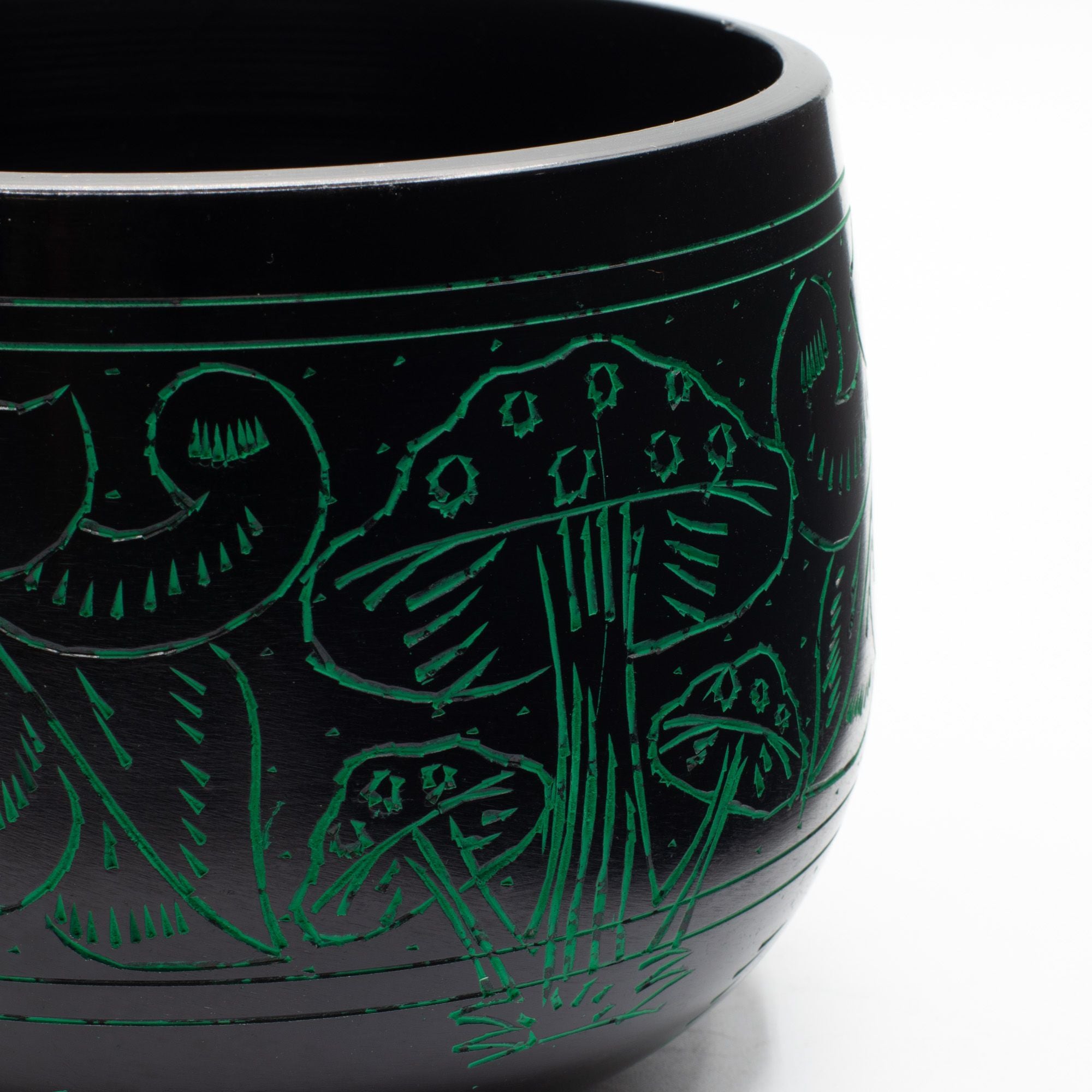 The Mushroom Cauldron Singing Bowl — Green