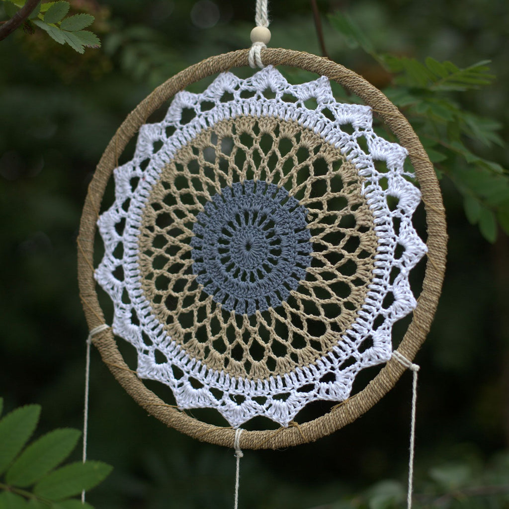 Elemental Spirits Dreamcatcher | Large Brown 65cm | Handmade in Bali