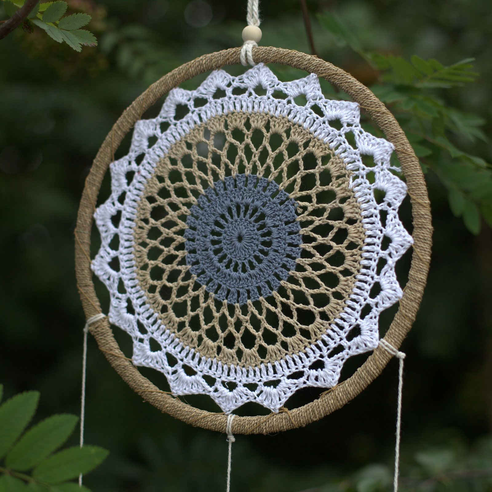 Elemental Spirits Dreamcatcher | Large Brown 65cm | Handmade in Bali