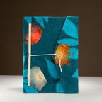 Lokta Bold Floral Midnight Blue Notebook  Large