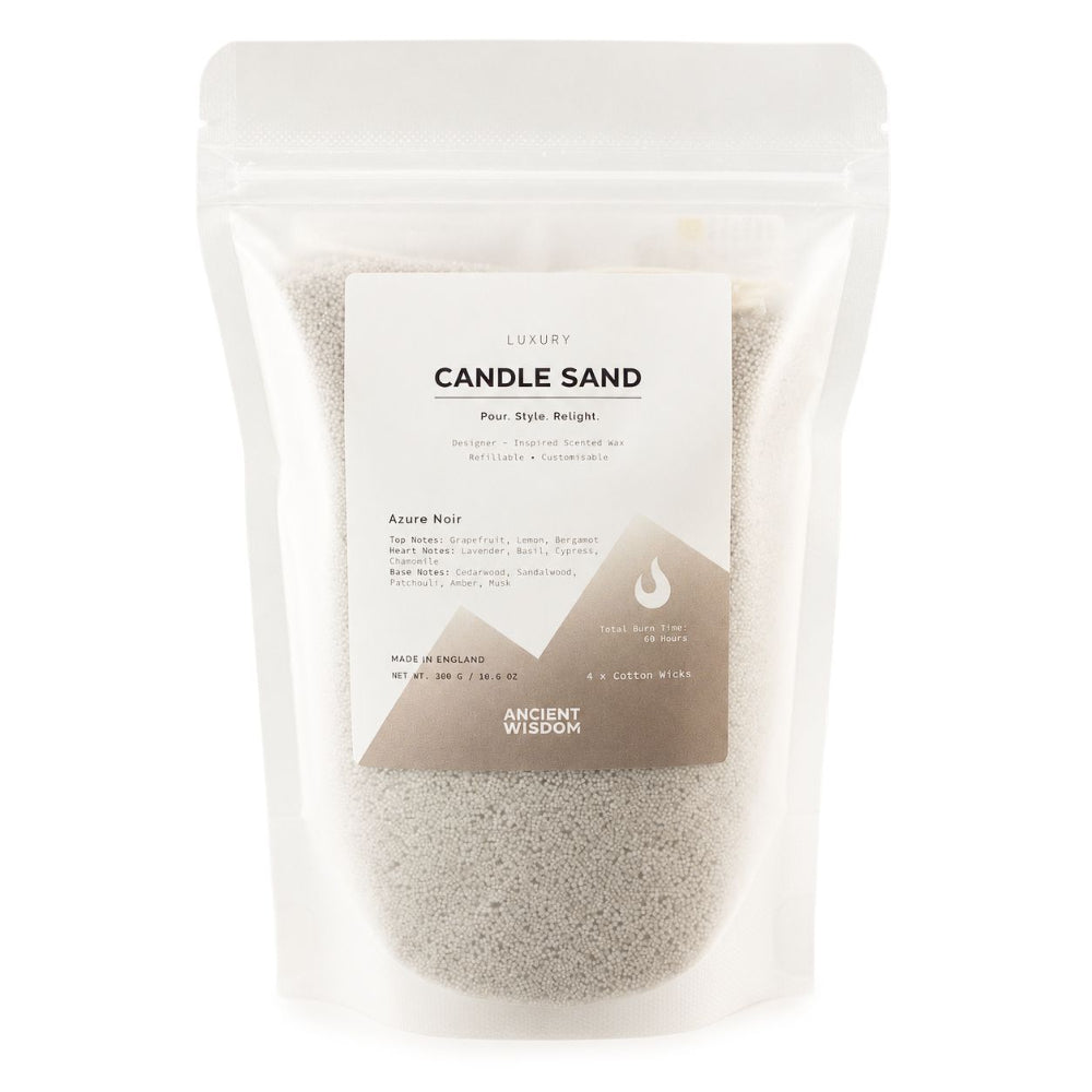 Warm Grey Azure Noir Candle Sand - 300g