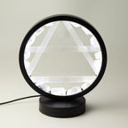 Gemstone Halo Lamp - Air - Clear Quartz & Selenite