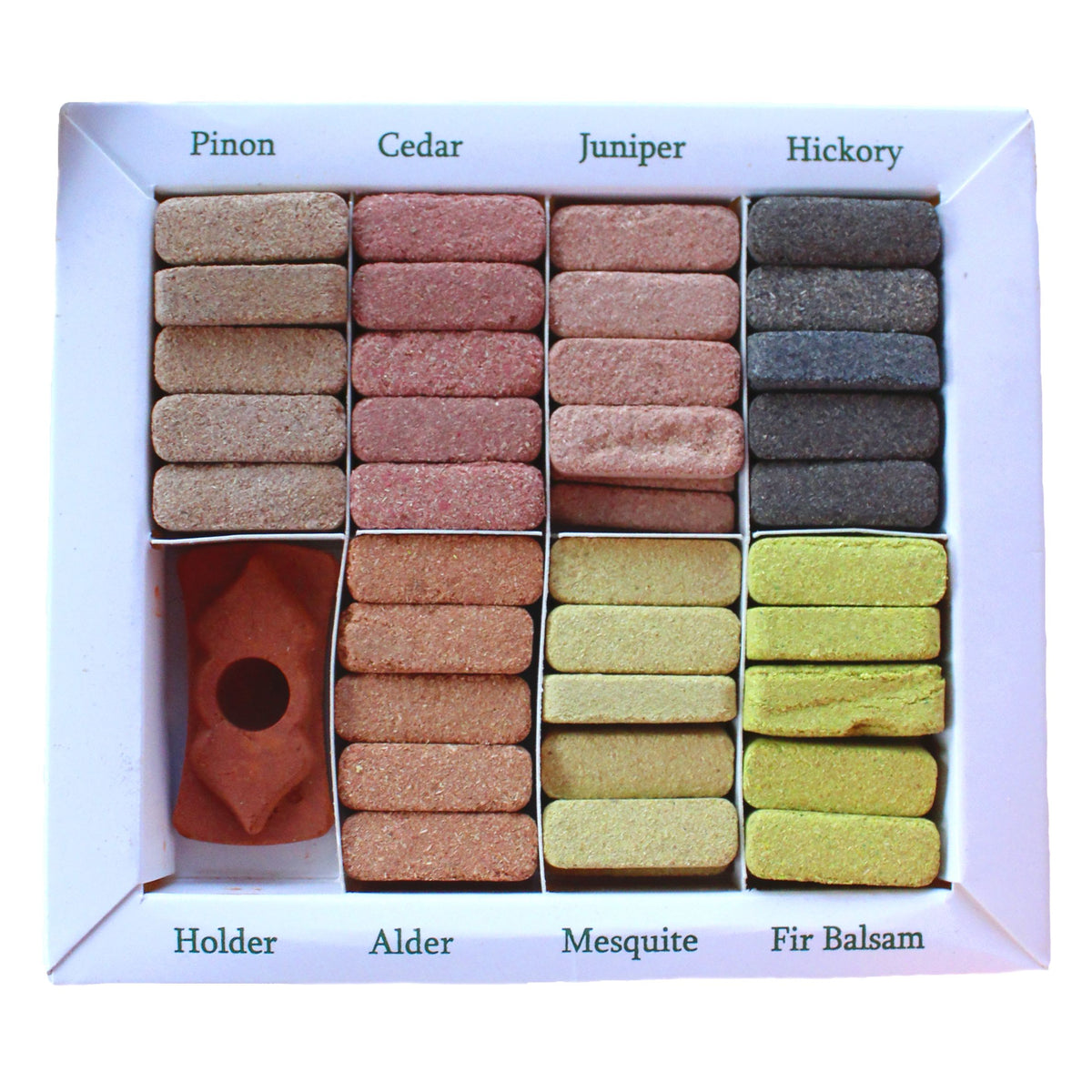 Earthy Himalaya 70 Smudge Bricks & Burner Display Set - Ishom