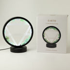Gemstone Halo Lamp - Earth - Green Aventurine & Selenite