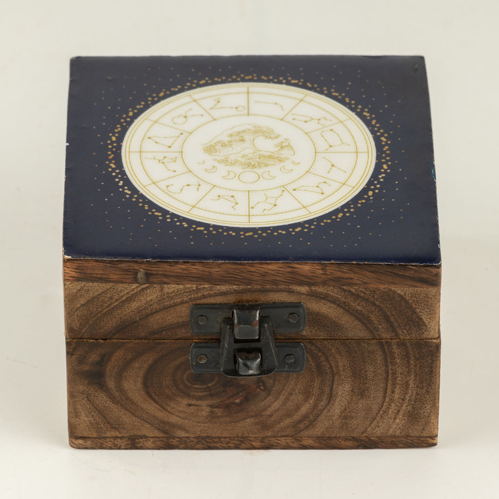 Aquarius Small Enamelled Keepsake Box