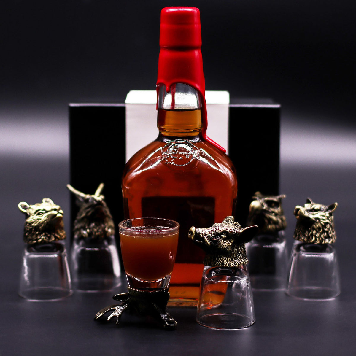 Wild Forest Creatures Shot Glass Gift Set - 6 x 50ml