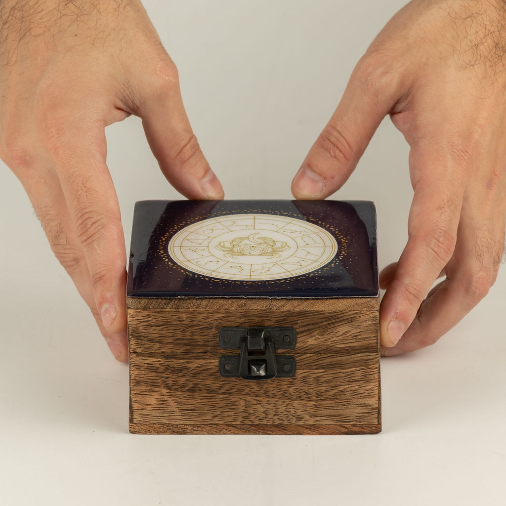 Cancer Small Enamelled Keepsake Box