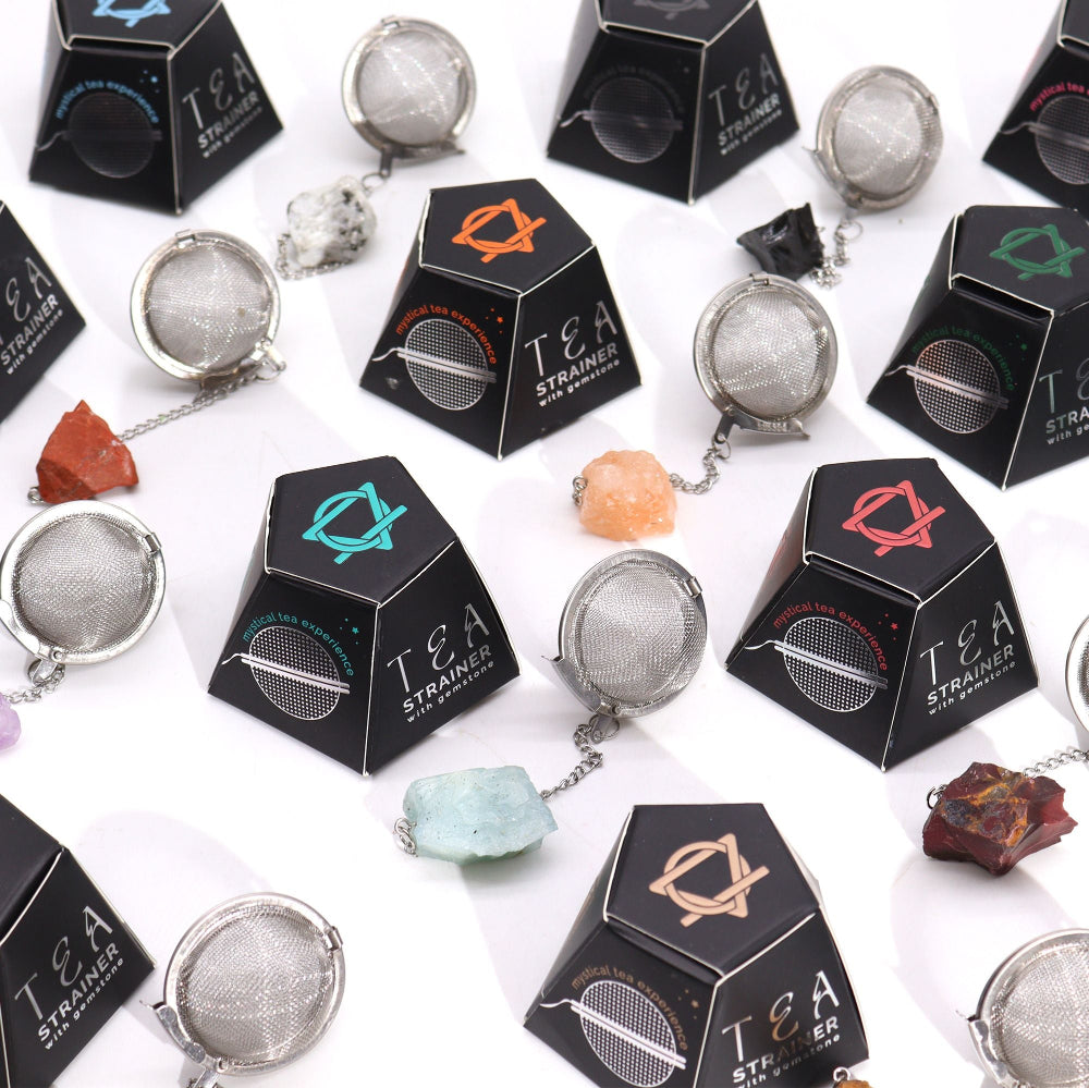 Smoky Quartz Raw Crystal Gemstone Tea Strainer