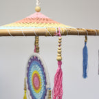 Pastel Rainbow Drama Dreamcatcher | Extra Large 110cm | Balinese Temple-Inspired