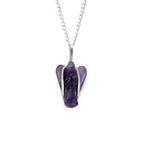 Amethyst Gemstone Guardian Angel Pendant
