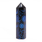 Mystic Story Midnight Blue Black Obsidian Point