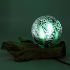 The Emerald Crackle DriftGlow Lamp