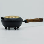 Large Iron Censer Incense Burner - Gold Detail