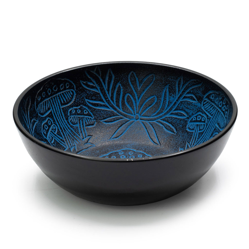 The Mushroom Grove Singing Bowl — Blue