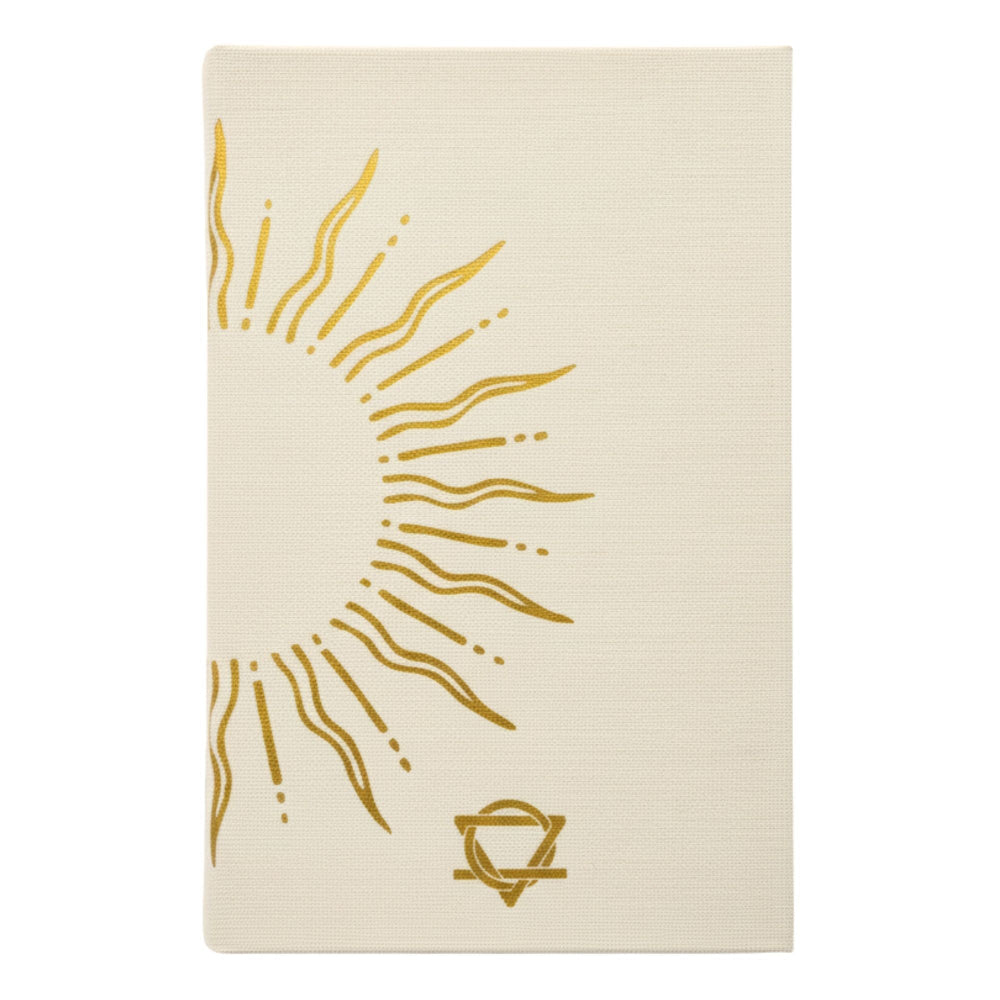 My Days are Full of Sun Ivory Gratitude Journal with Gold Lining