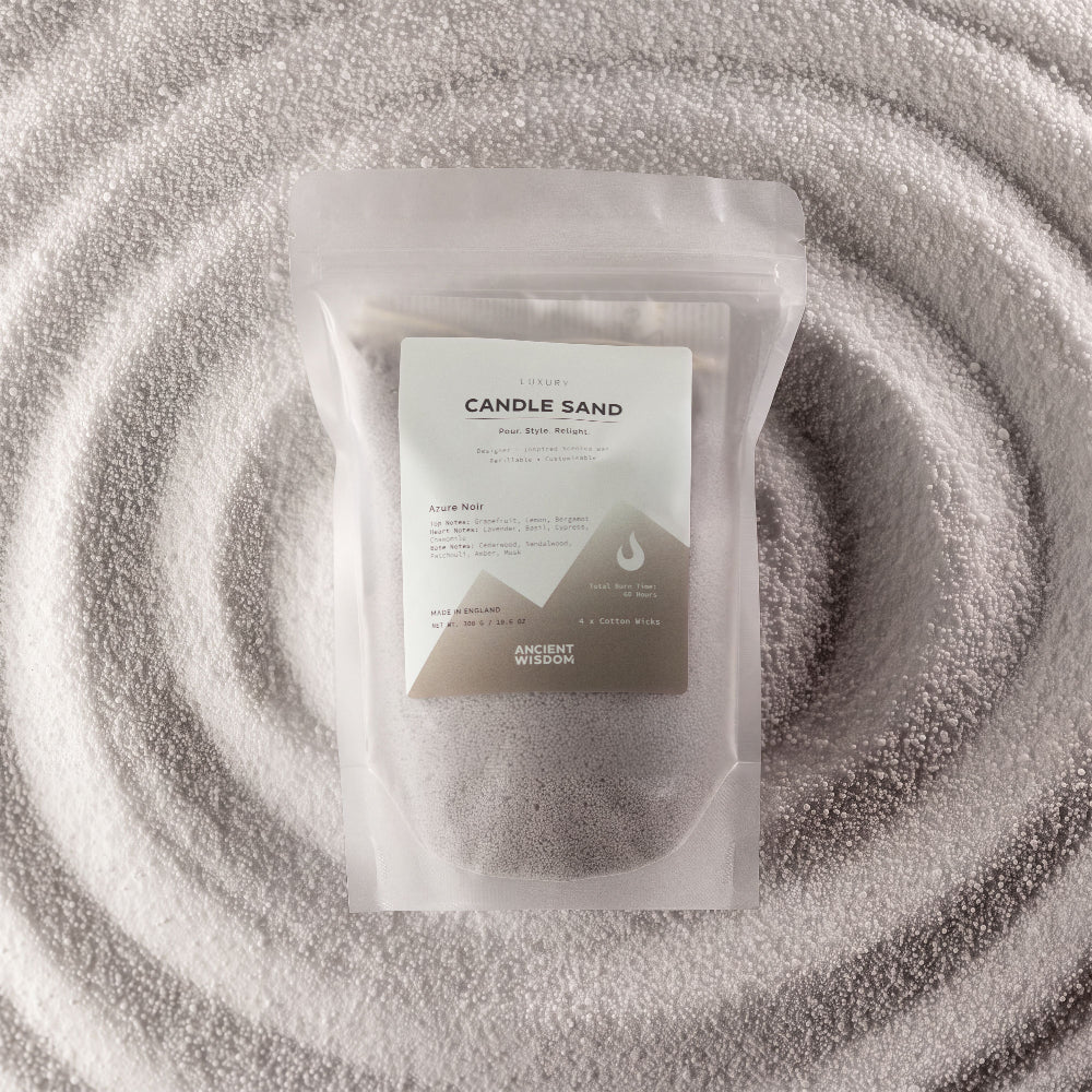 Warm Grey Azure Noir Candle Sand - 300g