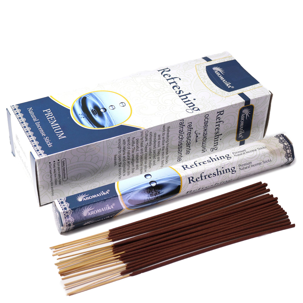 Refreshing Charcoal-Free Hex Incense Sticks - Aromatika