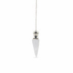Discovery of Truth | Clear Quartz & Silver Plated Secret Cavity Pendulum