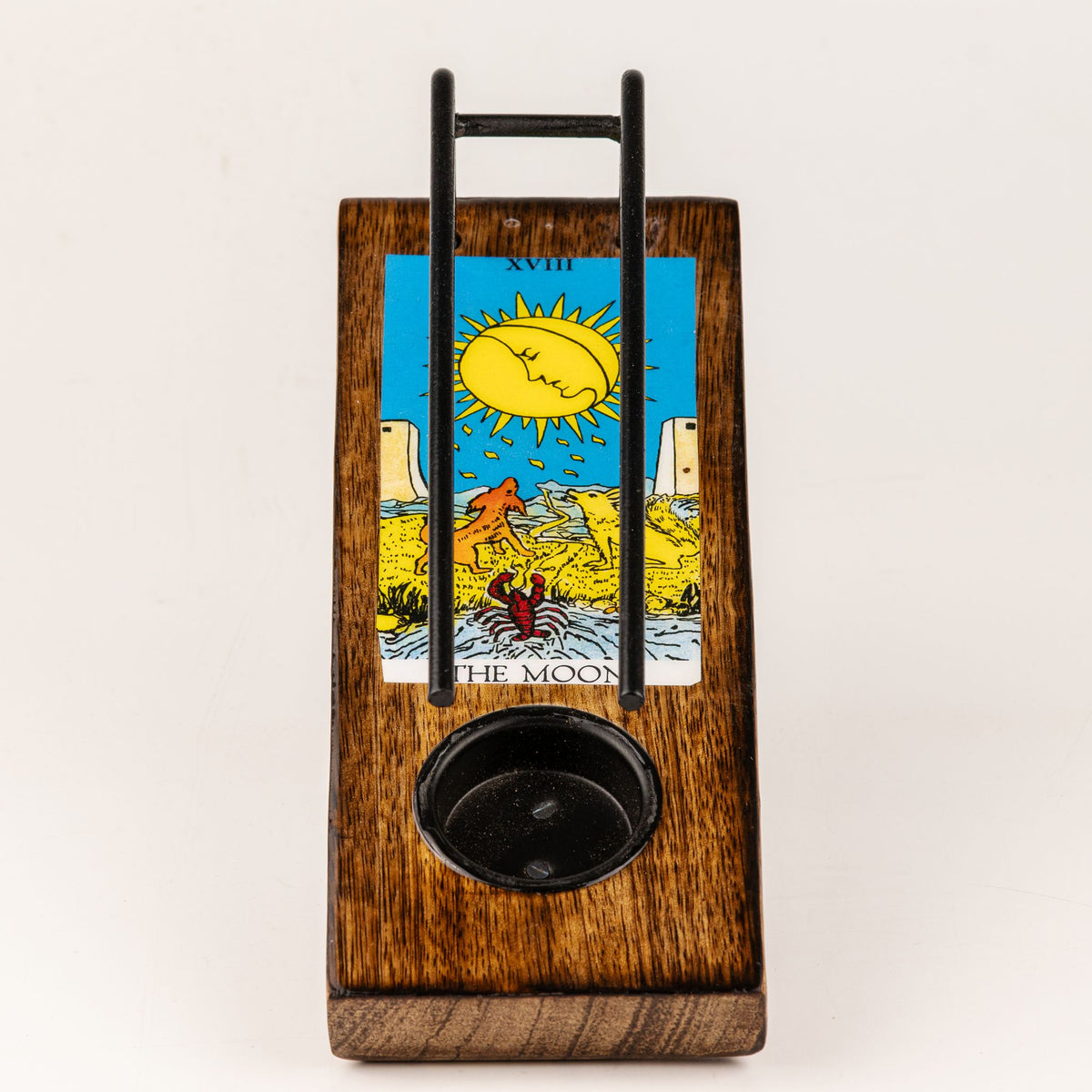 The Moon Large Enamelled Sage Stick Burner
