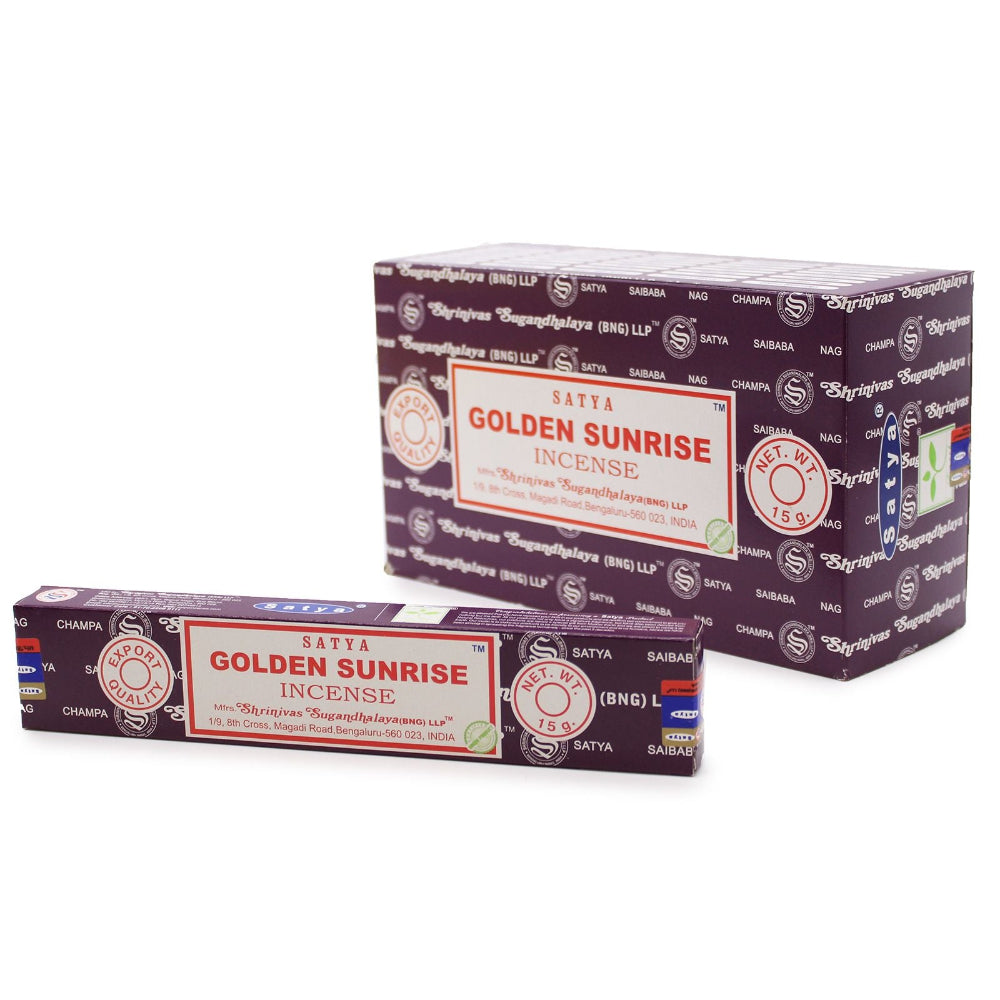 Golden Sunrise Satya Incense Sticks 15g