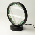 Gemstone Halo Lamp - Earth - Green Aventurine & Selenite