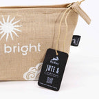 Hop Hare 'I Am Bright' Affirmation Jute Pouch