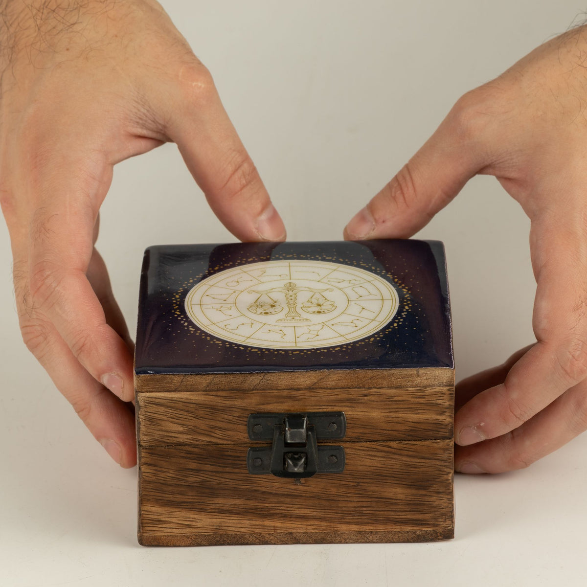 Libra Small Enamelled Keepsake Box