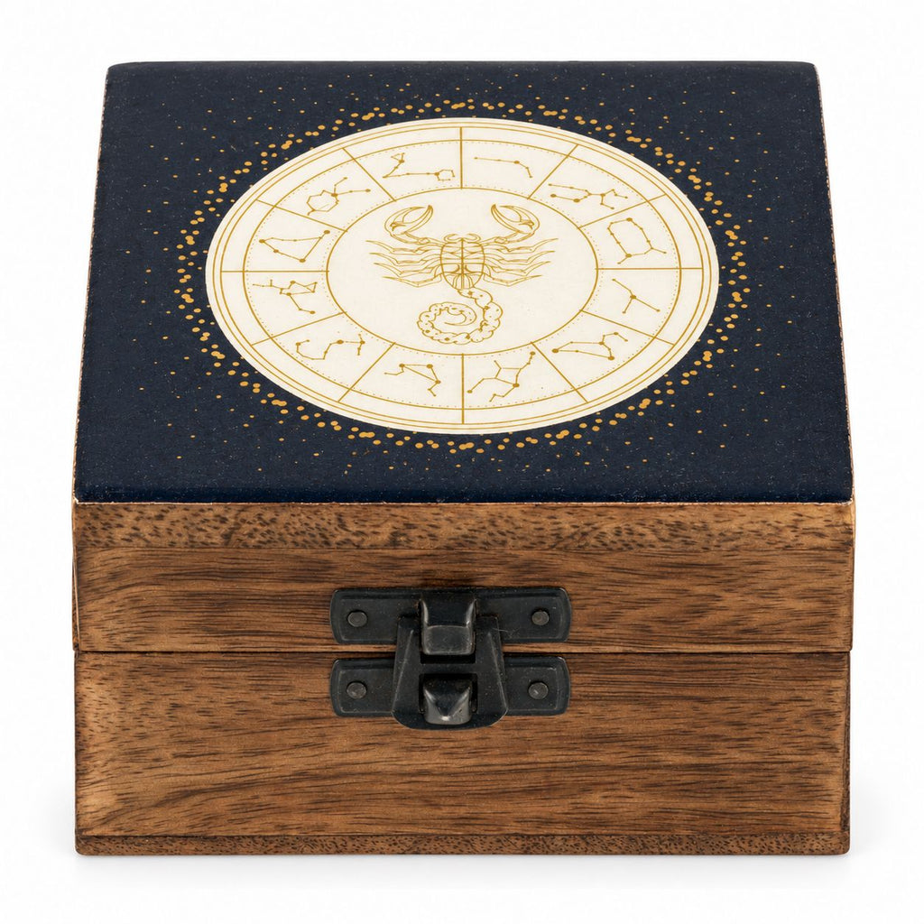 Scorpio Small Enamelled Keepsake Box