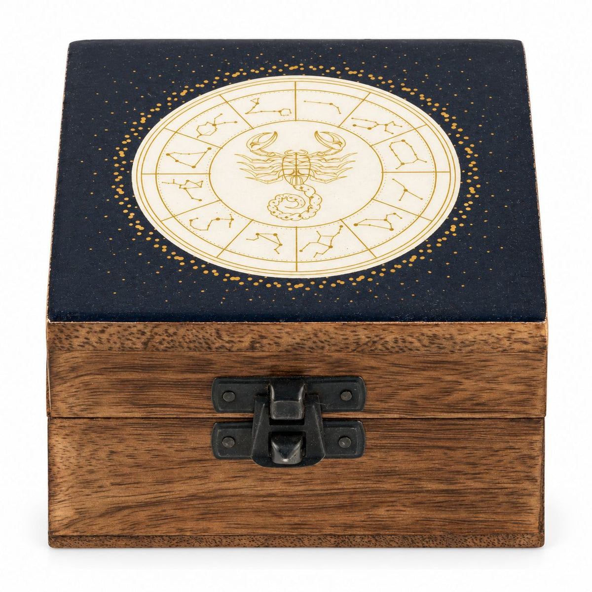 Scorpio Small Enamelled Keepsake Box