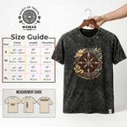 Nomad Sari Stonewashed Cotton T-Shirt | Stay Wild Moon Child | Blue | XL