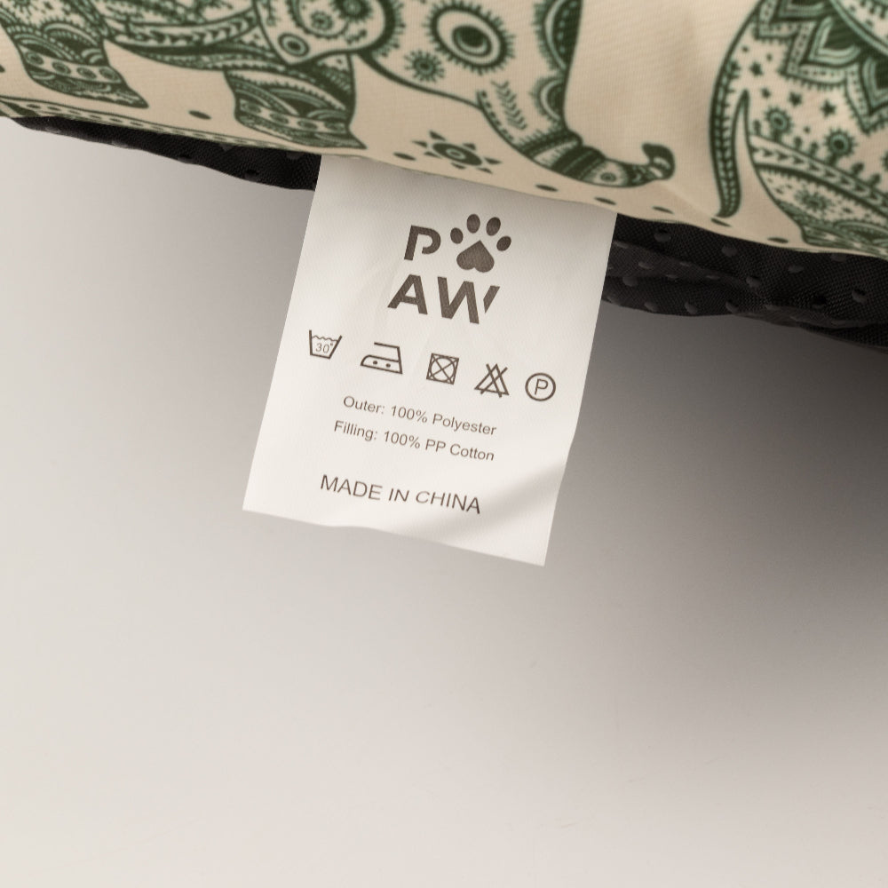 Green Lucky Elephant Pet Bed  – PAW
