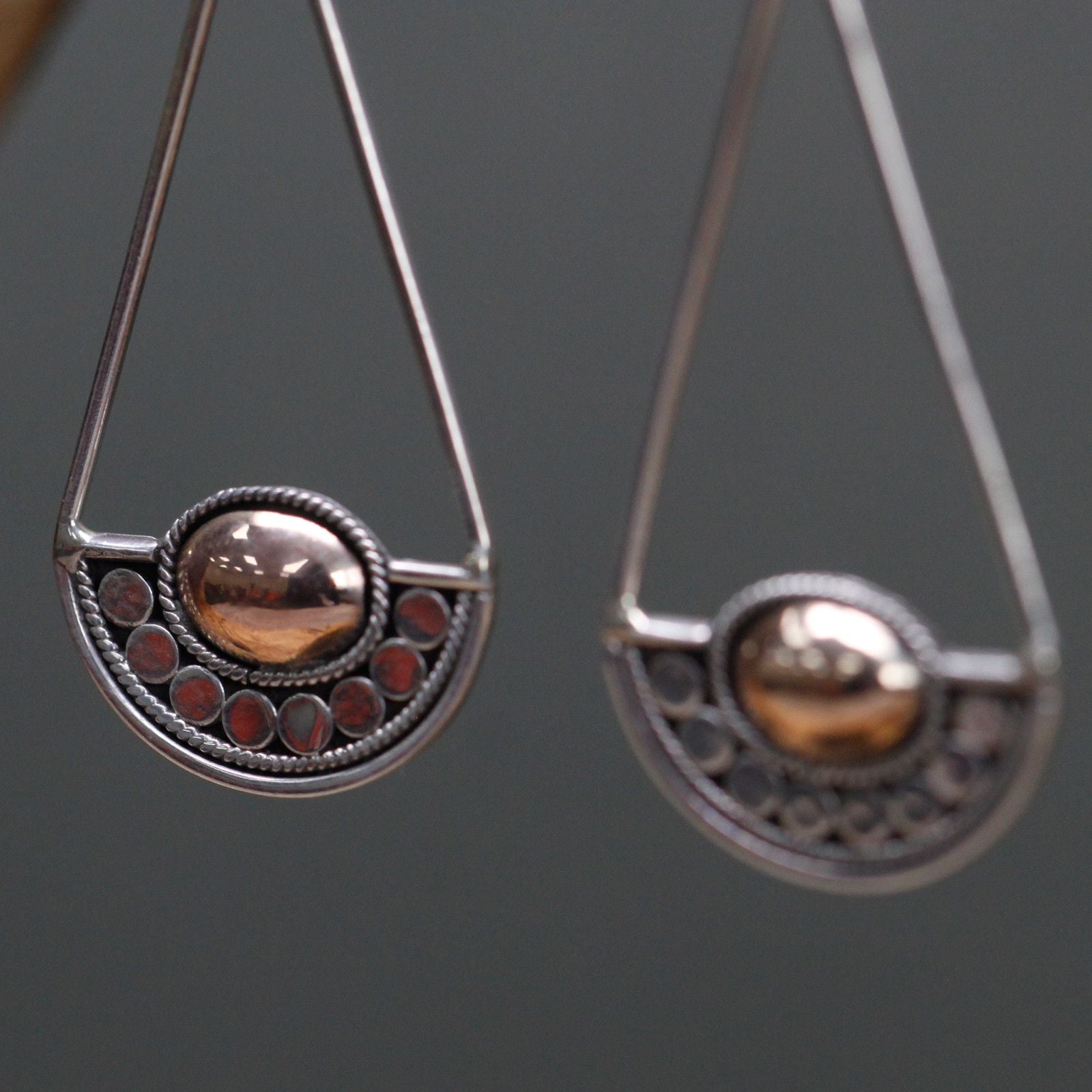 Luna Balance Silver & Gold Earrings