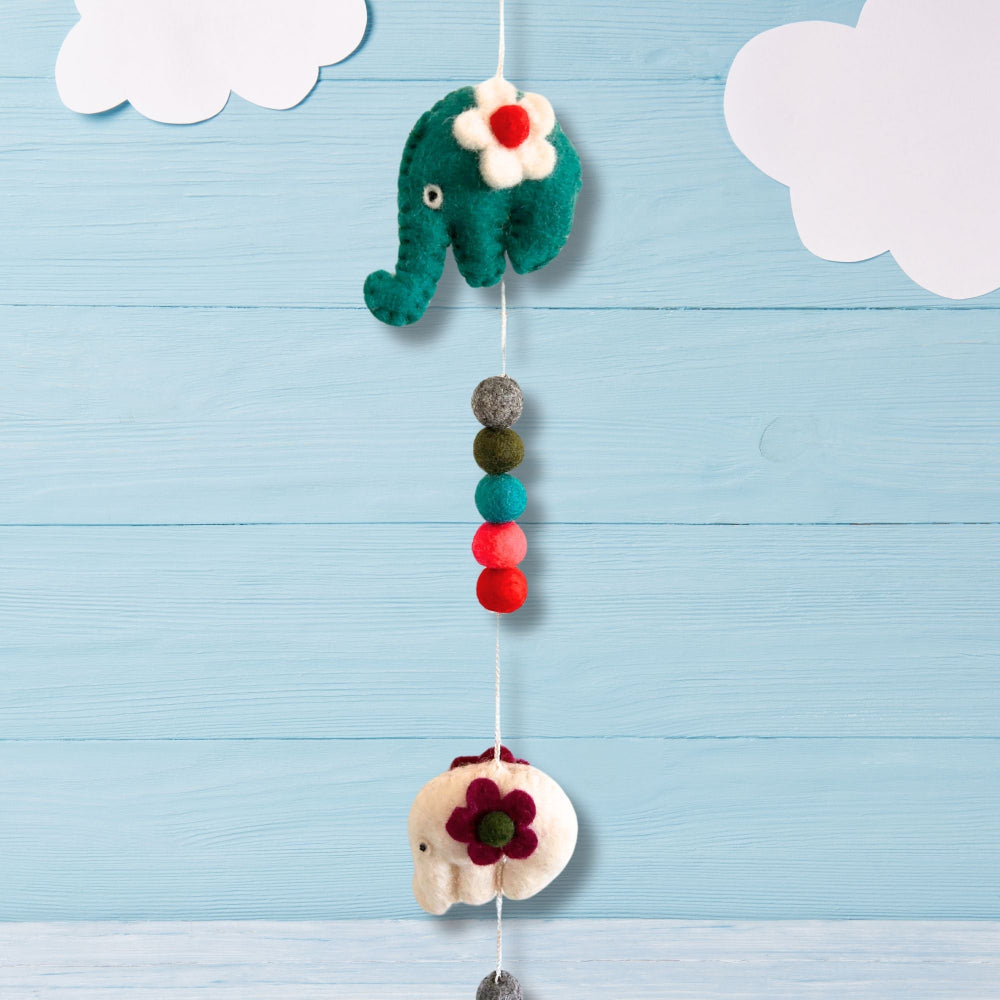 Elephant Felt Wall Hanging